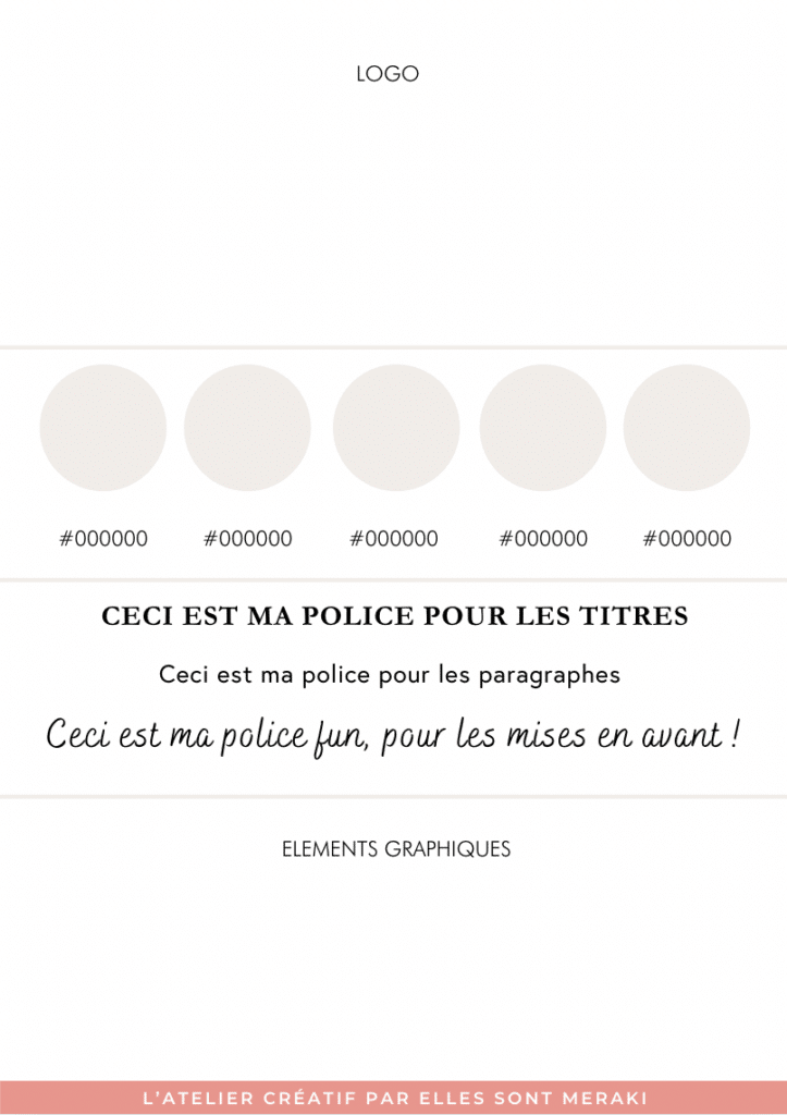 Template de charte graphique