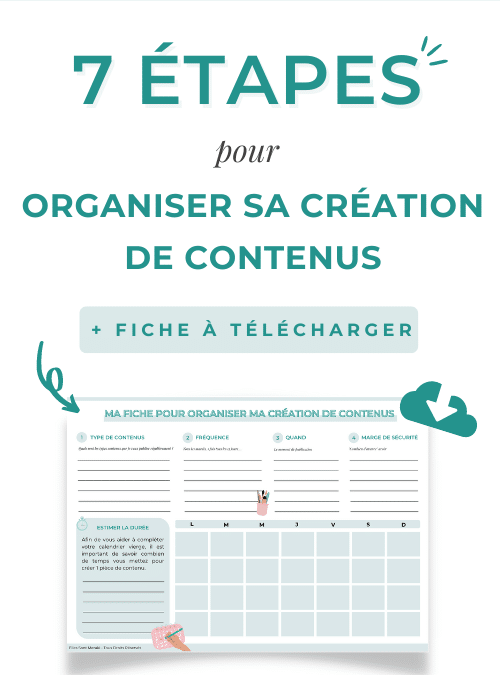 Notre méthode en 7 étapes pour organiser sa création de contenus