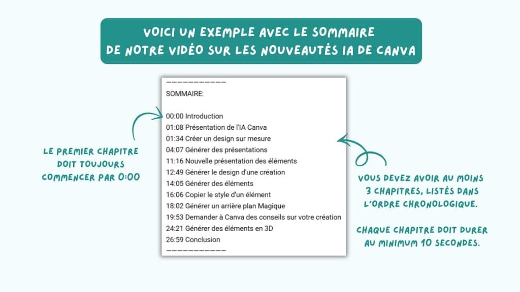 Créer un sommaire avec des chapitres sur ses vidéos YouTube pour augmenter sa visibilité