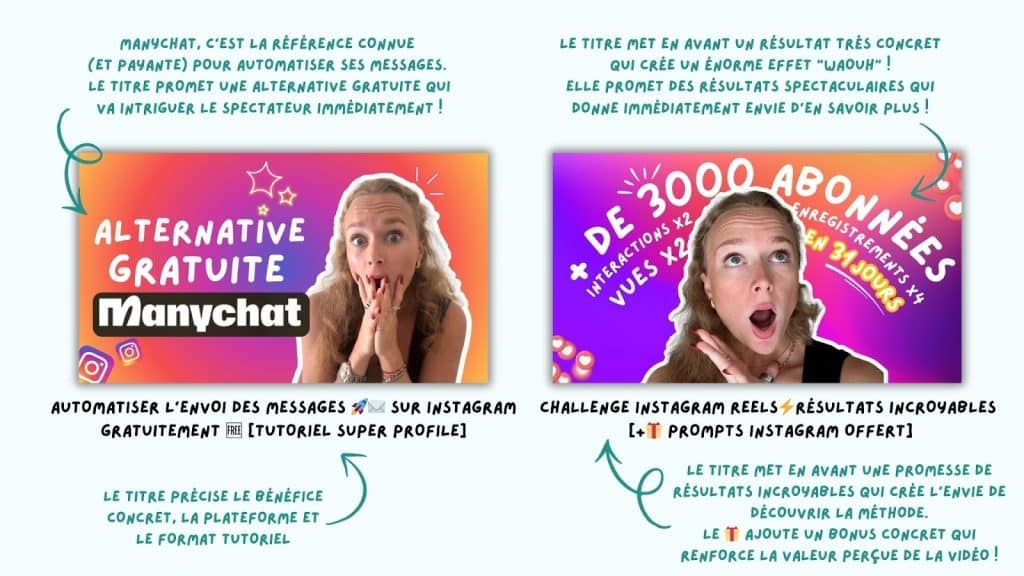 Le combo parfait : titre et titre sur la miniature Youtube pour booster la visibilité de sa vidéo