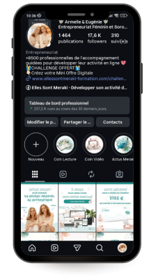 Rendu bandeau Instagram Téléphone