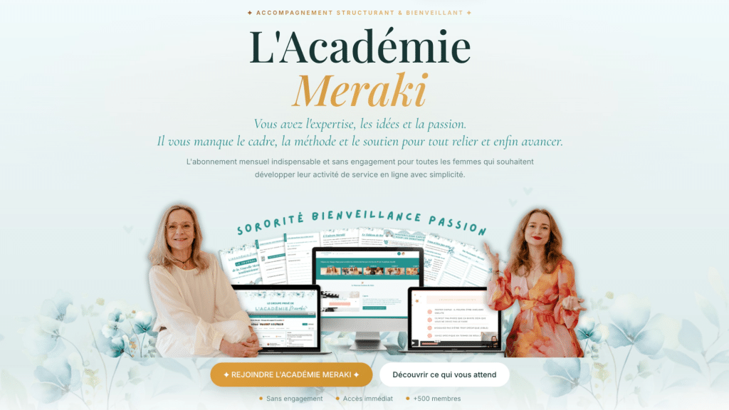 rejoindre l'Académie Meraki et apprendre à promouvoir son offre instagram