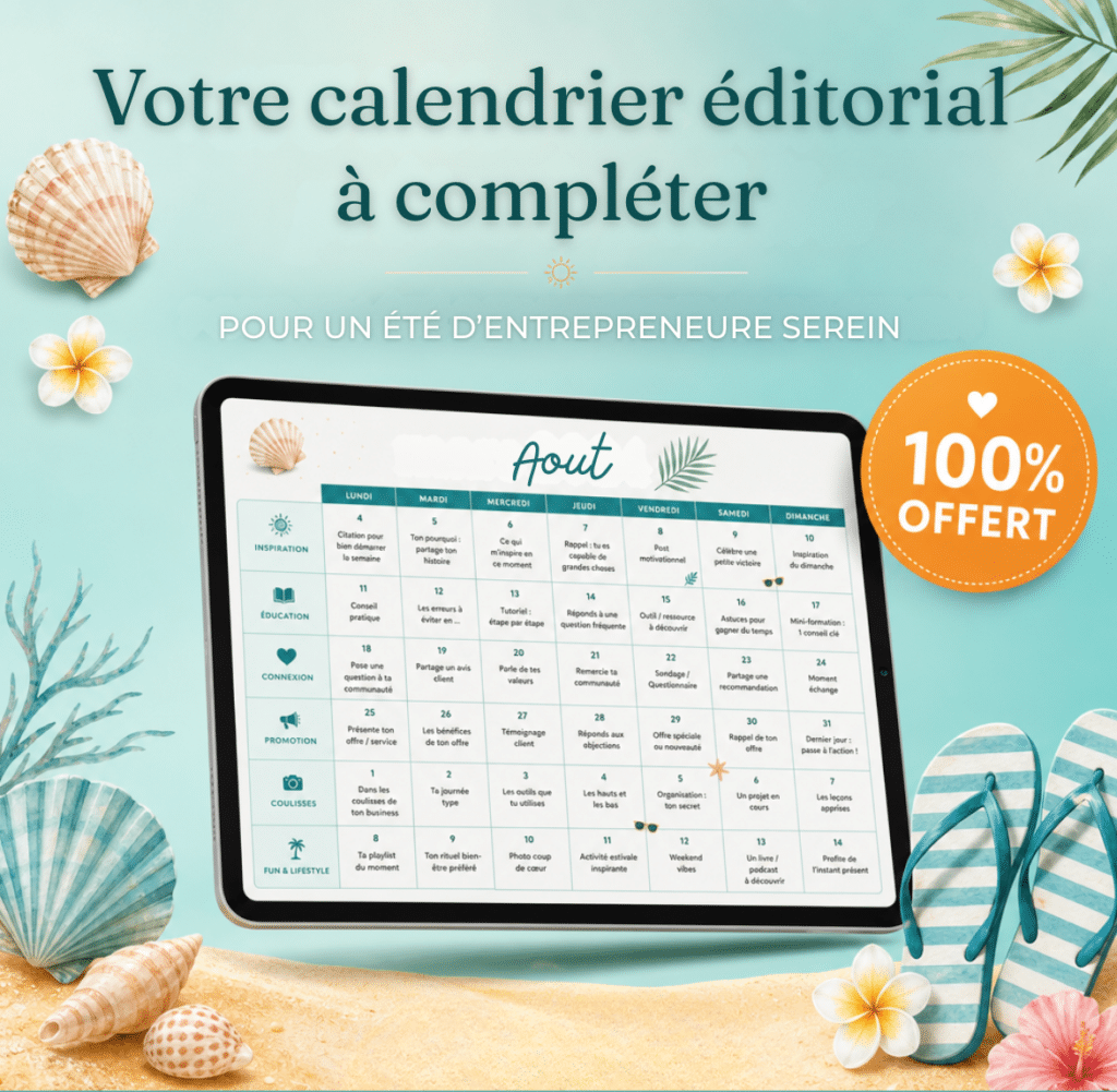Calendrier Editorial pour communiquer durant l'été